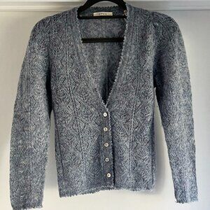 Doen Pointelle-Knit Alpaca-blend Cardigan